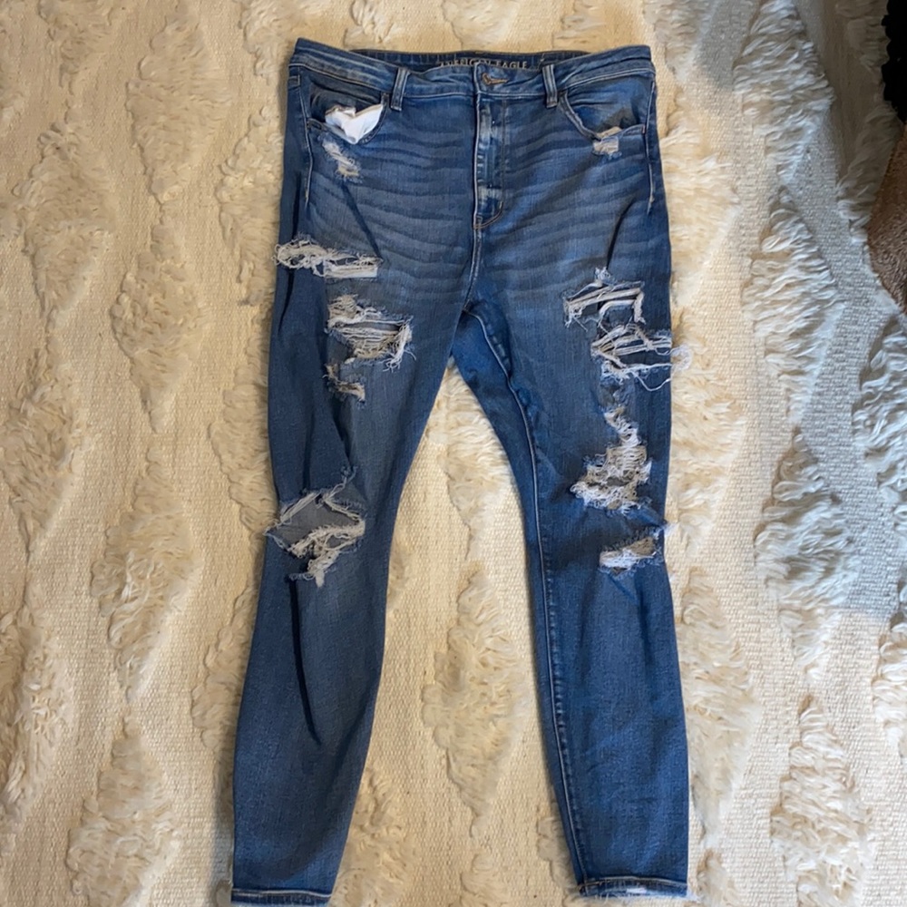 American Eagle Skinny Distressed Jeans